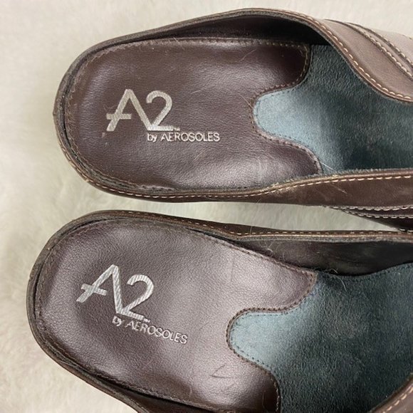 A2‎ AEROSOLES Women’s 2 Snapezoid Mules, size 9M - Picture 12 of 13